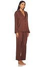 view 2 of 3 Washable Silk Long Sleeve Pant Set in Dozing Umber