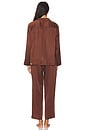 view 3 of 3 Washable Silk Long Sleeve Pant Set in Dozing Umber