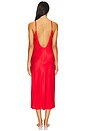 view 4 of 4 Washable Silk Bias Slip Dress in Pure Carmine in Carmine Red
