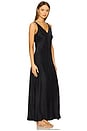 view 2 of 3 Washable Silk Maxi Bias Dress in Immersed Black