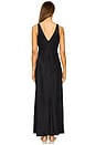 view 3 of 3 Washable Silk Maxi Bias Dress in Immersed Black
