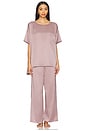 view 1 of 3 Washable Silk Tee Pant Set in Frosted Crocus