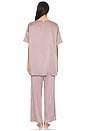 view 3 of 3 Washable Silk Tee Pant Set in Frosted Crocus