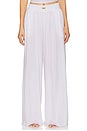 view 1 of 6 Organic Pima Wide Leg Pant in Sincere White