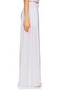 view 3 of 6 Organic Pima Wide Leg Pant in Sincere White