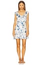 view 2 of 4 Washable Silk Cap Sleeve Mini Dress in Whispered Bloom Large