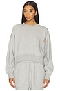 view 1 of 4 Silksweats Midweight Reversible Seamed Sweatshirt in Napping Dove Heather