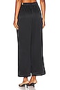 view 3 of 4 CALÇAS WASHABLE SILK WIDE LEG in Immersed Black