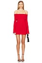 view 1 of 3 Elba Off The Shoulder Mini Dress in Red