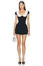 view 1 of 3 Avery Mini Dress in Black & Ivory