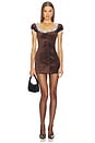 view 1 of 3 Colette Mini Dress in Brown