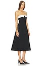view 2 of 3 Natalie Midi Dress in Black & Ivory