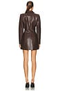 view 4 of 4 Virginie Faux Croc Blazer Dress in Brown