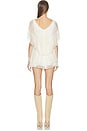 view 3 of 3 Ziva Tiered Mini Dress in Ivory