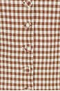 view 4 of 4 Annie Gingham Mini Dress in Brown & White