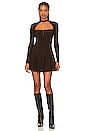 view 1 of 3 Aitana Mini Dress in Dark Brown