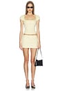 view 5 of 6 Rae Micro Mini Skort in Butter Yellow