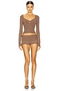 view 5 of 6 Dolores Mini Short in Taupe