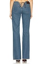 view 5 of 8 Samantha Lace Up Jeans in Indigo