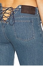 view 8 of 8 Samantha Lace Up Jeans in Indigo