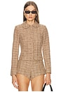 view 1 of 5 Daphne Tweed Jacket in Brown Multi