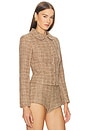 view 2 of 5 Daphne Tweed Jacket in Brown Multi