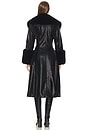 view 3 of 4 Juliette Faux Leather Coat in Black