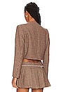 view 3 of 5 Catalina Cropped Jacket in Brown Plaid