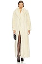 view 1 of 4 Luciana Faux Fur Maxi Coat in Cream