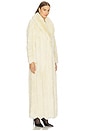 view 3 of 4 Luciana Faux Fur Maxi Coat in Cream
