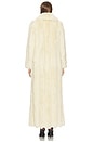 view 4 of 4 Luciana Faux Fur Maxi Coat in Cream
