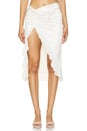 view 1 of 5 Lia Midi Skirt in Ivory