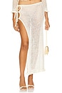 view 1 of 5 Alexius Sequin Skirt in Ivory