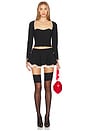 view 5 of 6 Azalea Mini Skirt in Black
