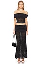 view 5 of 6 FALDA VIOLETA MAXI in Black