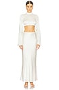 view 5 of 6 Isabelle Maxi Skirt in Ivory