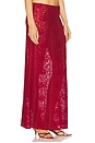 view 2 of 6 Laura Maxi Skirt in Deep Red