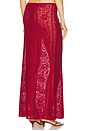 view 4 of 6 Laura Maxi Skirt in Deep Red
