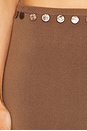 view 6 of 6 Clemente Mini Skirt in Brown