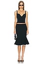 view 5 of 6 Anya Midi Skirt in Black