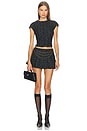 view 5 of 6 Danica Tweed Mini Skirt in Black Multi