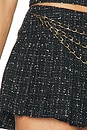 view 6 of 6 Danica Tweed Mini Skirt in Black Multi