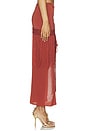 view 2 of 6 Saman Wrap Maxi Skirt in Terracotta