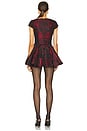 view 3 of 3 Alana Romper in Black & Red