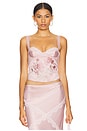 view 1 of 5 Roselie Embroidered Bustier in Blush