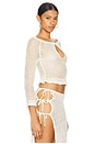 view 2 of 5 Alexius Sequin Top in Ivory