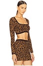 view 2 of 4 Abilene Top in Leopard