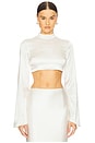 view 1 of 4 Isabelle Crop Top in Ivory