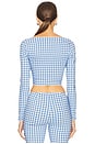view 3 of 5 Belinda Top in Blue & White