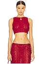 view 1 of 4 Laura Top in Deep Red